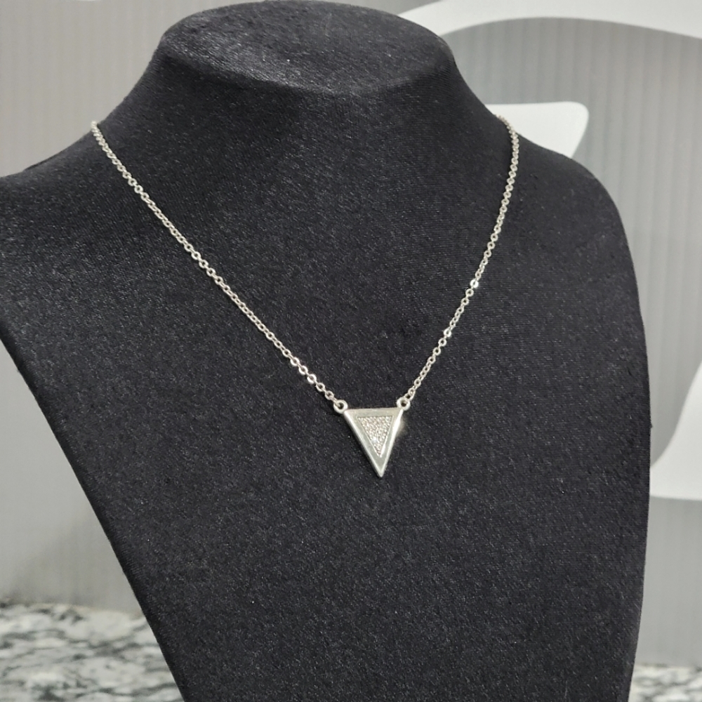 Brighton Contempo Ice Reversible Triangular Neckl… - image 1